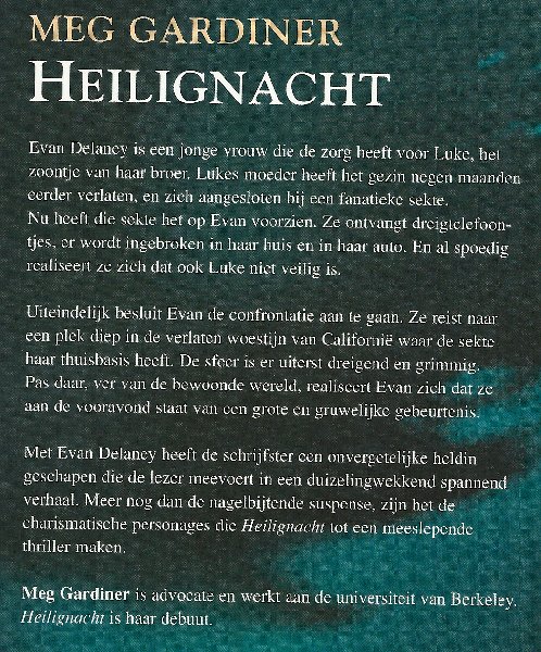 Gardiner, Meg - Heilig Nacht