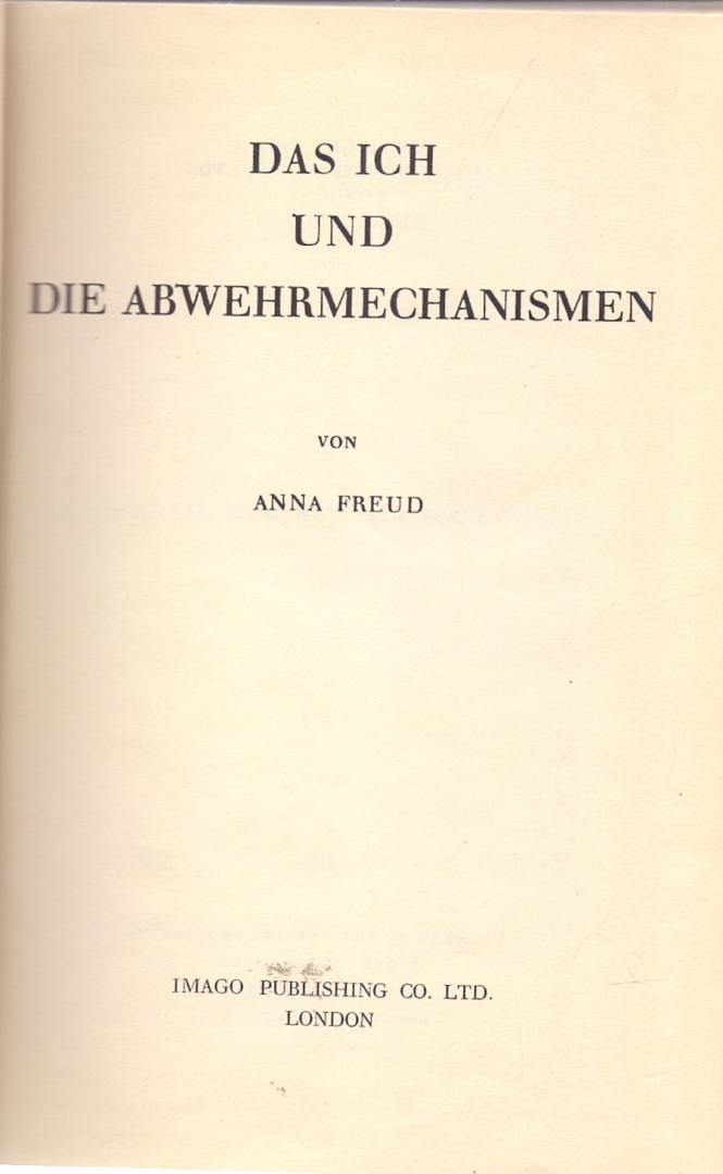 Freud, A.(ds 1293) - Das Ich und die Abwehrmechanismen