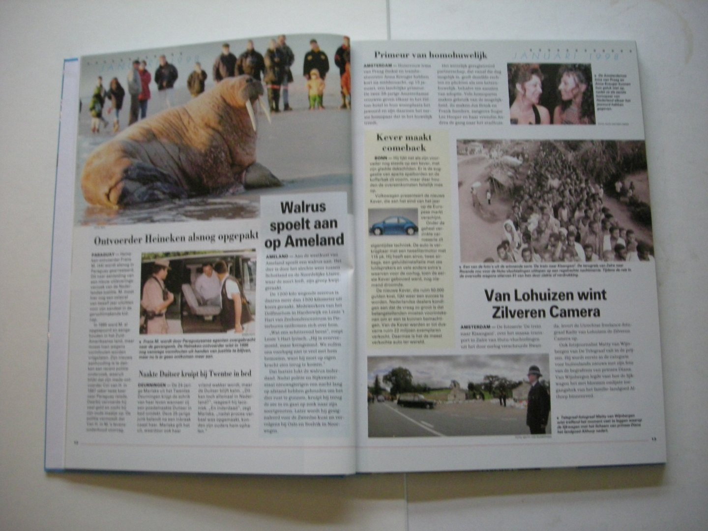 Dongen, J. van den, e.a. redacteuren De Telegraaf - Het jaar  1998 - Emotie in nieuws en sport