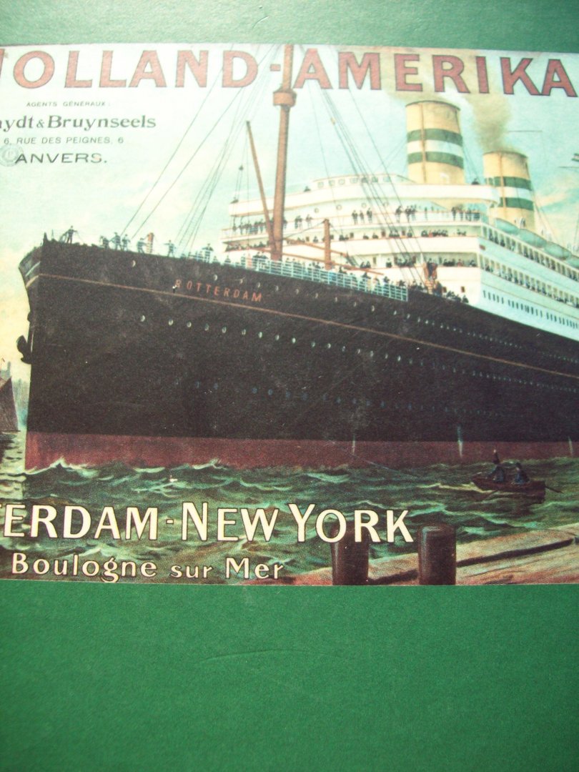 George Reuchlin - "Holland-Amerika Linie"  Rotterdam-New York via Boulogne Sur Mer.  Muziek aan boord van de passagiersschepen van de Holland-Amerika Lijn