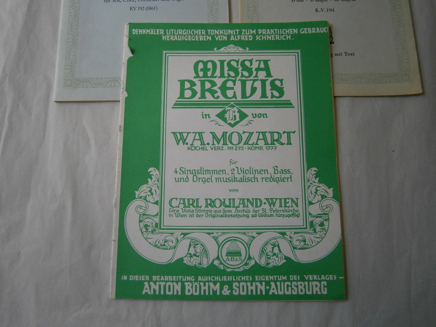 Mozart, W.A. - Missa Brevis D major K.V. 194, Missa Brevis in F K.V. 192, Missa Brevis in B K.V. 275