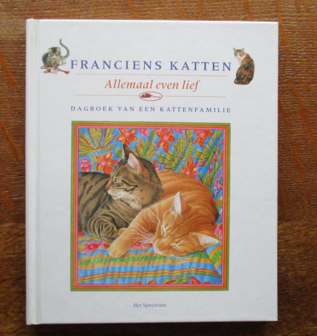Westering, Francien, van - Allemaal even lief - Dagboek van een kattenfamilie - Met illustraties van Francien van Westering