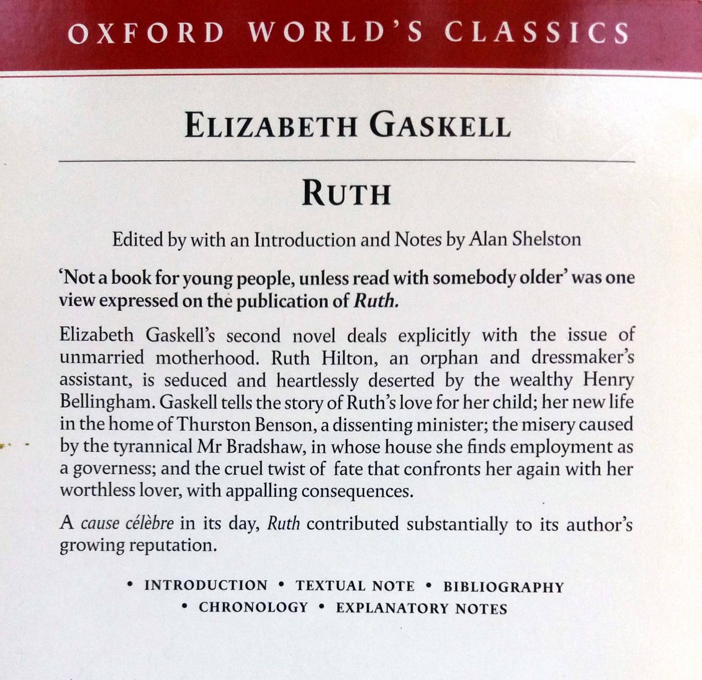 Gaskell, Elizabeth - Ruth (ENGELSTALIG)