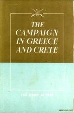  - The campaign in Greece and Crete