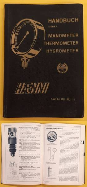 HAENNI-BERN. - Fabrik für Manometer, Thermometer und Hygrometer. Jegenstorf - Bern (Schweiz) - Katalog-Ausgabe Nr. 14.