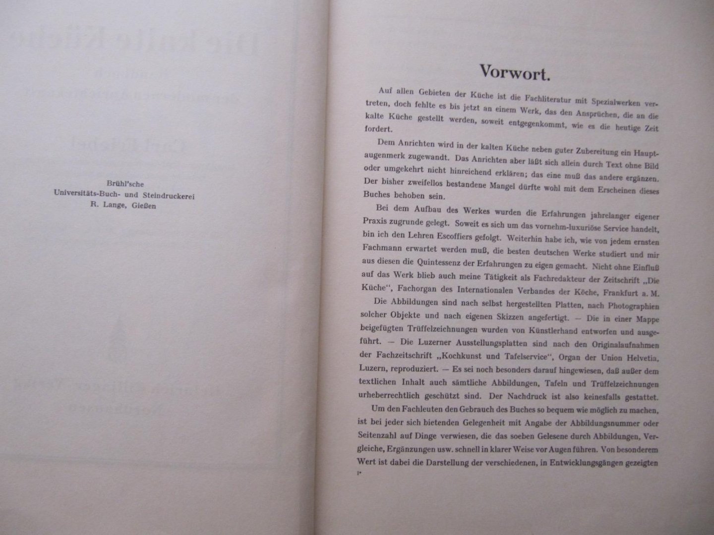 Carl Friebel - Die Kalte Küche