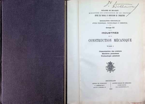 collectief - Industries de la Construction Mécanique  5 volumes