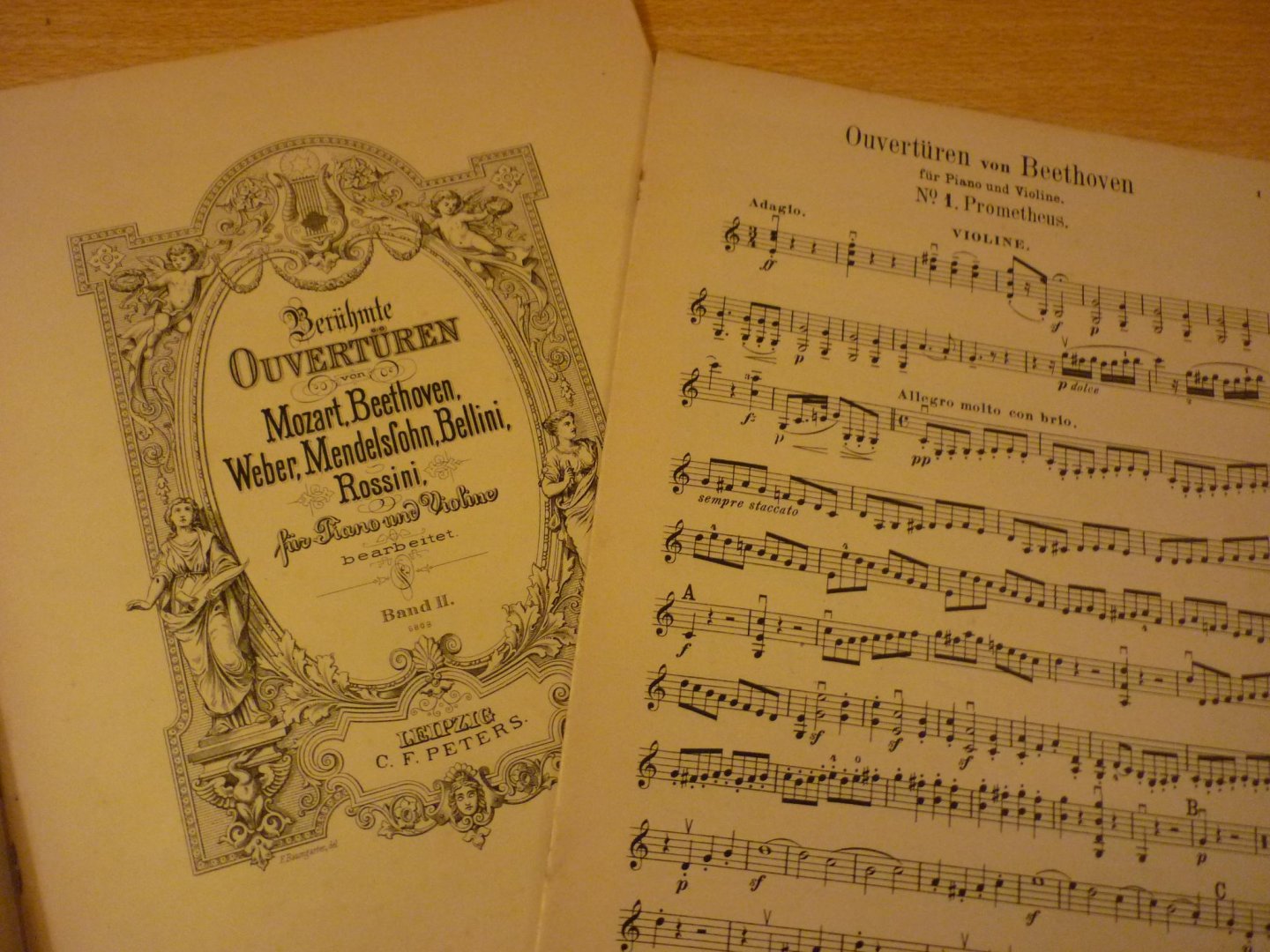 Beethoven; Ludwig von (1770 – 1827) - Ouverturen; fur Klavier und Violine