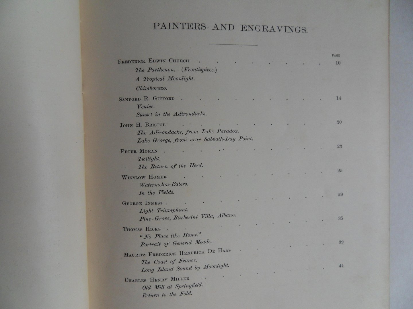 Sheldon, G.W. - American Painters. - With Eighty-Three Examples of their Work engraved on Wood.