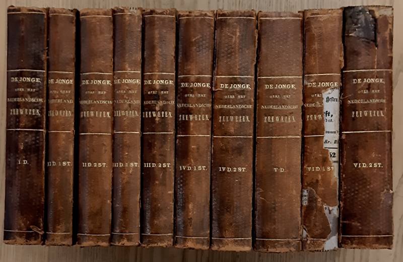 JONGE, J.C. DE - De geschiedenis van het Nederlandsche zeewezen. Zes delen in 10 banden.