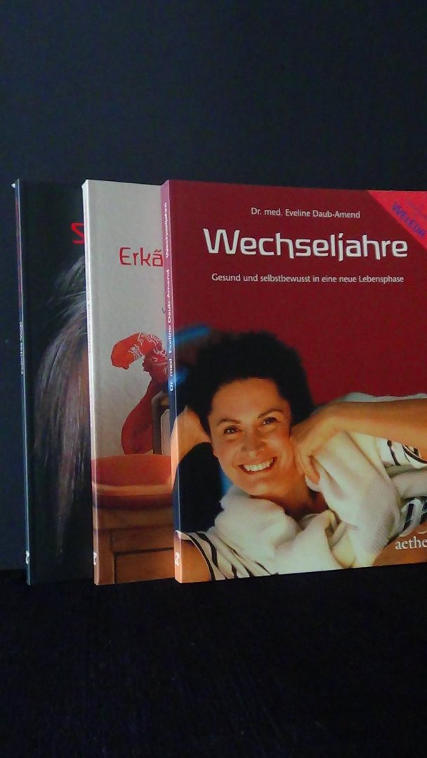 Daub, Eveline, Sommer, Markus, Vogt, Felicitas - Wechseljahre/ Grippe und Erkältungskrankeiten natürlich heilen/Sucht hat viele Gesichter. 3 Bücher.