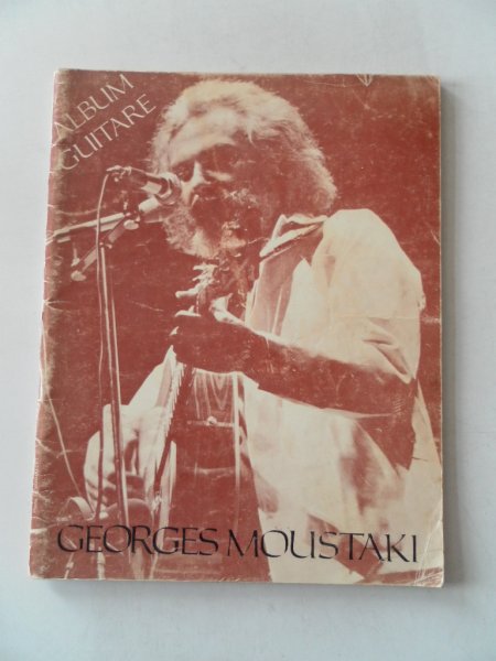 Moustaki, Georges - Album guitare Georges Moustaki Muziek noten tekst in Frans foto'' s Moustaki