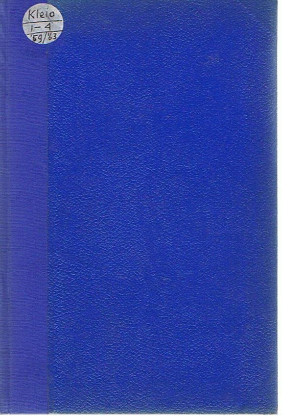 redactie - Kleio - tijdschrift vd vereniging van geschiedenisleraren- ingebonden nr 1 1959 t/m nr 6 1963