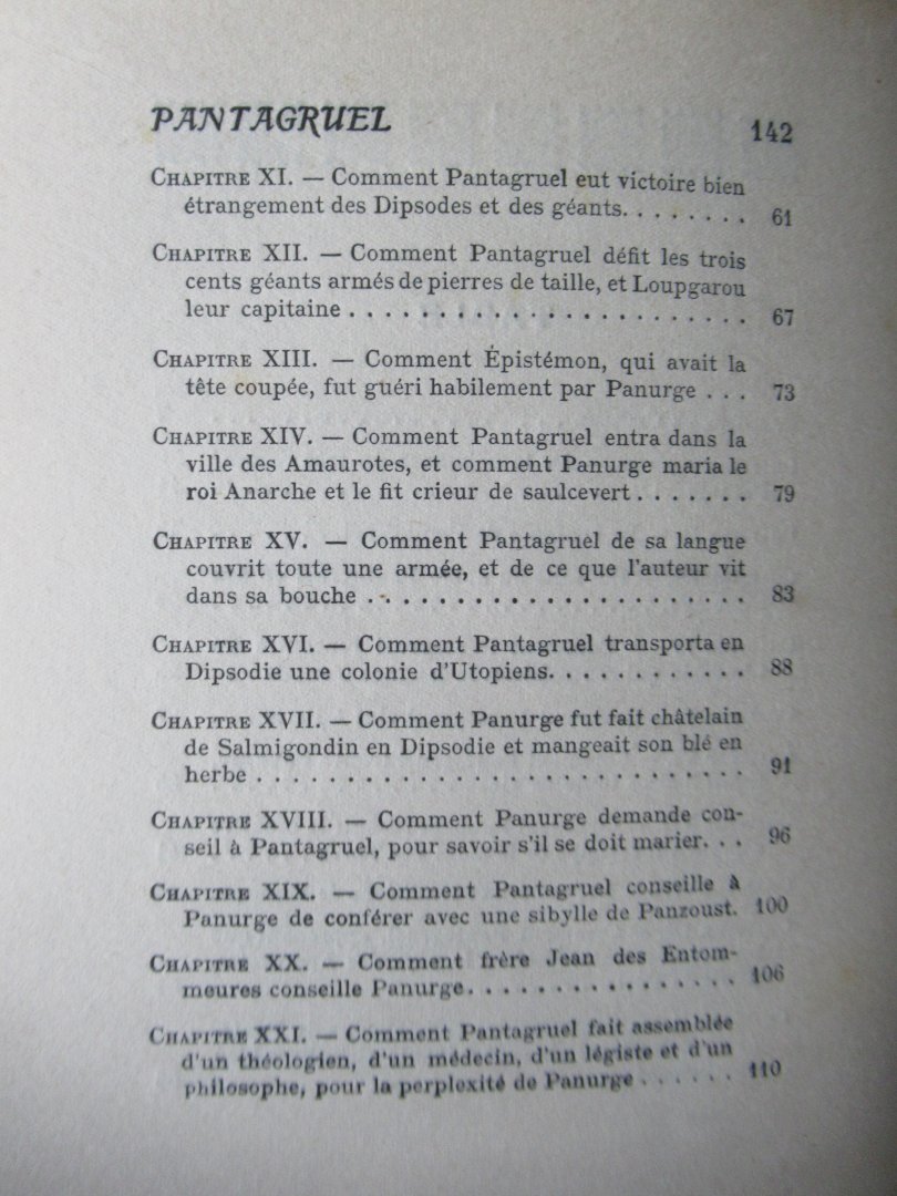 Rabelais - Pantagruel 2 delen