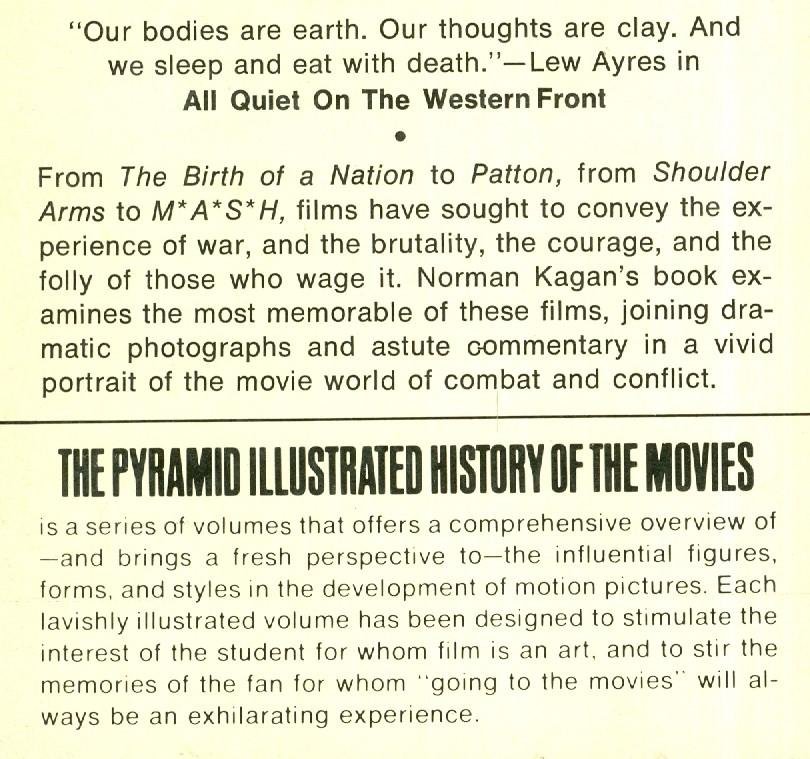 Kagan, Norman - The War Film - Pyramid Illustrated History of the Movies