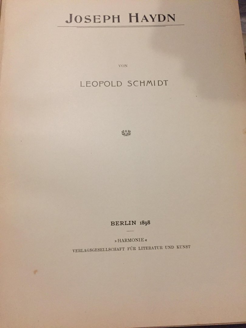 Heinrich Reimann - 5 teilen; Beruhmte musiker lebens und charakterbilder Nebst einführung in die Werke der meister; Haydn, Brahms, Weber, Bartholdy & Schaikowsky