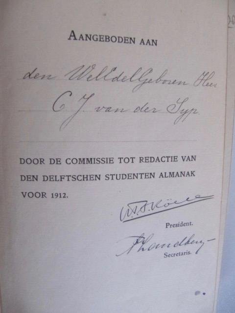  - Drentsche Studentenalmanak voor het jaar negentien-honderd-twaalf