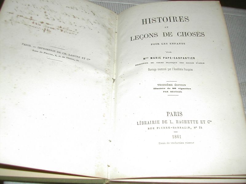 pape-carpantier, marie - HISTOIRES ET LECONS DE CHOSES pape-carpantier, marie - HISTOIRES ET LECONS DE CHOSES