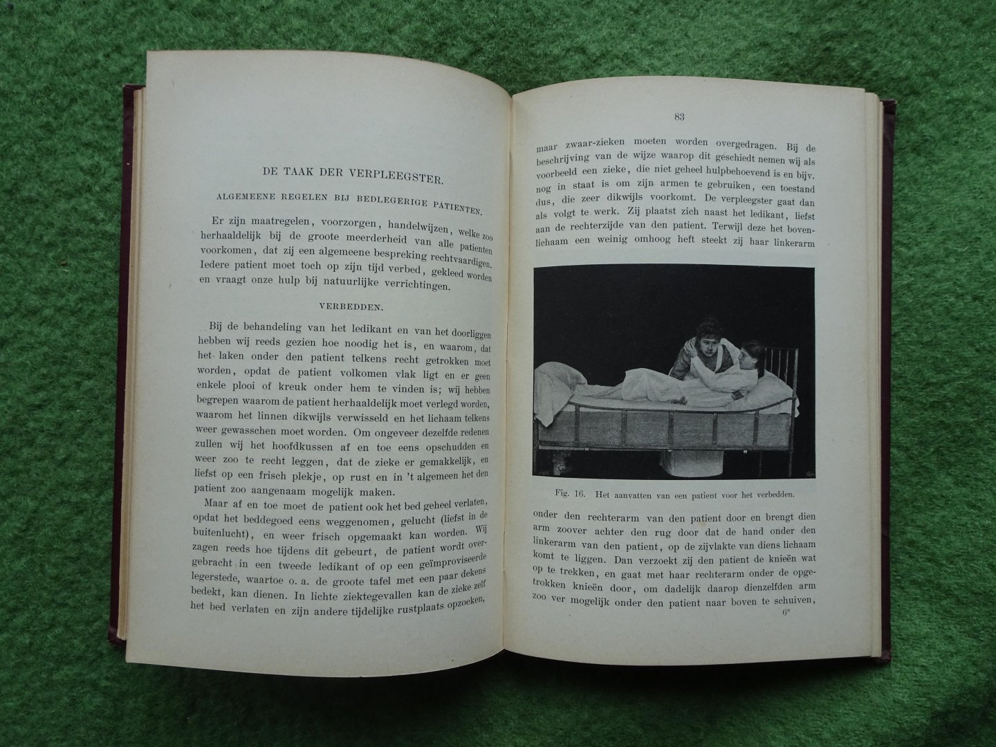 Eden, P.H. van (geneesheer-directeur van het stads-ziekenhuis te Leeuwarden) - ZIEKENVERPLEGING IN HET HUISGEZIN Met 47 afbeeldingen in den tekst en alphabetisch register