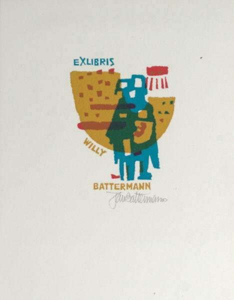 Battermann, Jan. - Exlibris voor Willy Battermann
