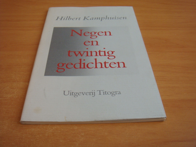 Kamphuisen, Hilbert - Negenentwintig gedichten - gesigneerd