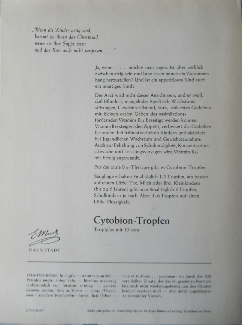 Hoffmann, Henricus - Petrulus Hirrutus. ('Der Struwwelpeter'). In sermonem latinum translatus ab E. Bornemann.