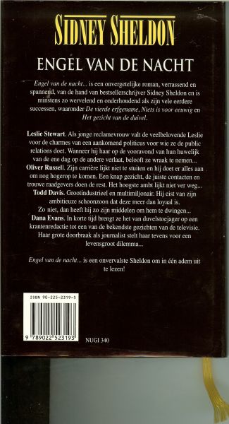 Sheldon, Sidney .. Vertaling door: Mutsaers, Sabine. - Engel van de nacht