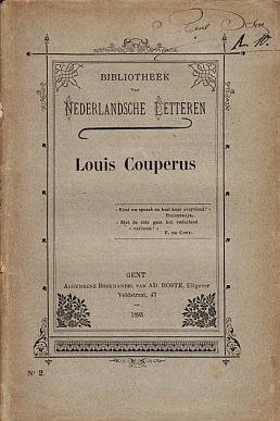 COUPERUS, Louis - (Eene illuzie). Een zieltje (en) kleine raadsels. (Met een voorwoord door P[ol] de M[ont]).