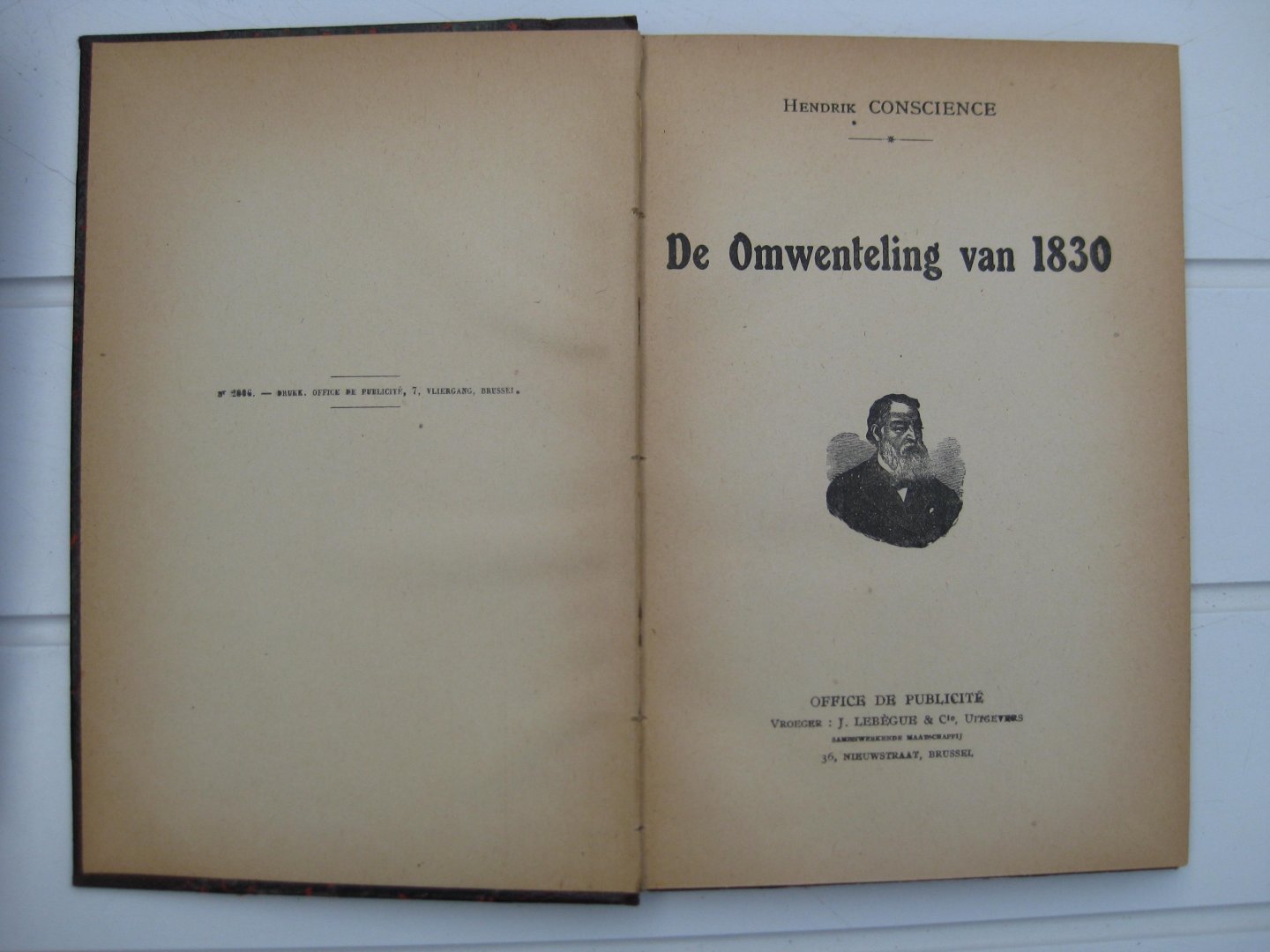 Conscience, Hendrik - De Omwenteling van 1830.