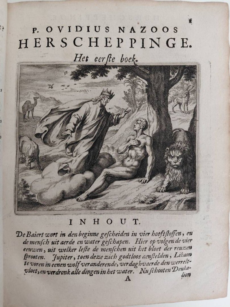 Publius Ovidius Nazoos. - Herscheppinge. Vertaelt door J. v. Vondel.