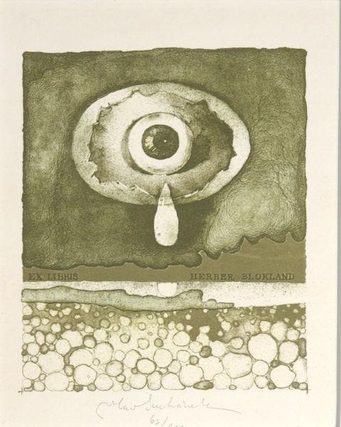 Suchanek, Vladimir. - Exlibris voor Herbert Blokland.