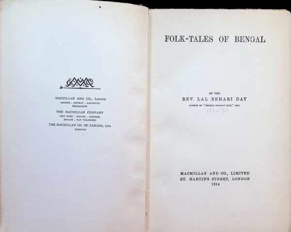 Rev. Lal Behari Day - Folk-tales of Bengal