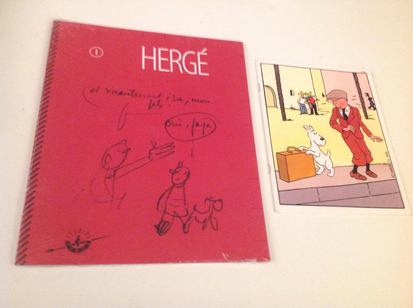 Studio's Hergé - Hergé cahier numéro 1 met dvd. En extraatje