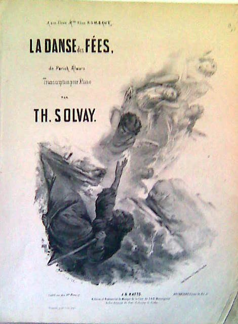 Solvay, Théodore: - La danse des fées, de Parish Alwars. Transcription pour piano par Th. Solvay