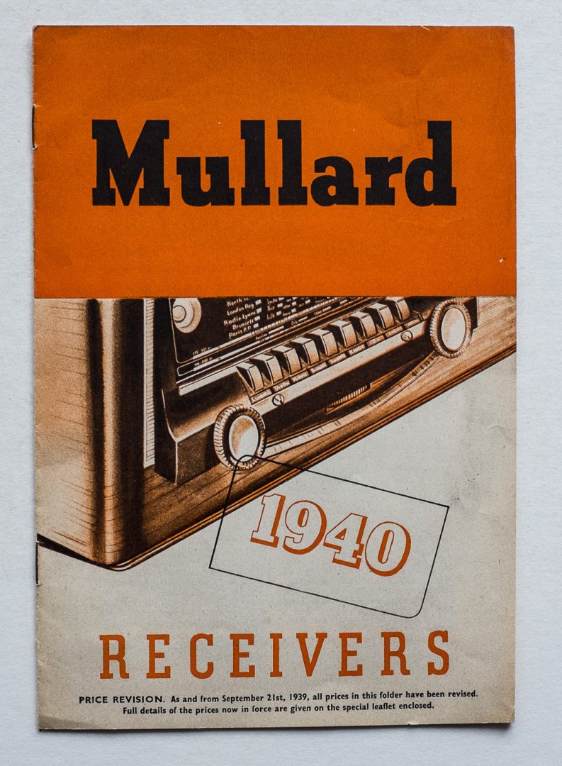  - Mullard receivers 1940