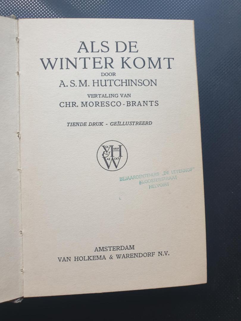 Hutchinson, A.S.M. - Als de winter komt