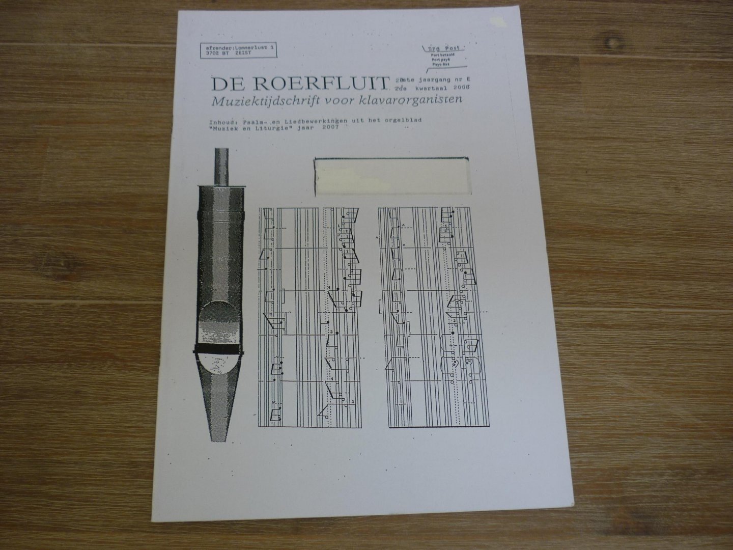 Diverse componisten - De Roerfluit muziek tijdschrift voor klavarorganisten; 28e jaargang; nr. E; 2e kwartaal 2008