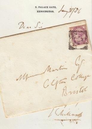 MILLAIS, John Everett - Handgeschreven brief (1886).