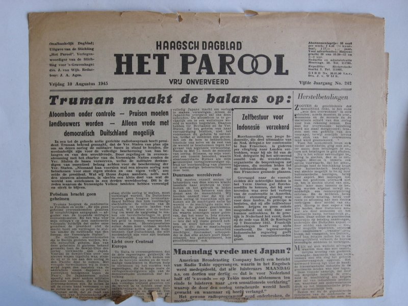  - Het Parool, Dagblad voor Den Haag