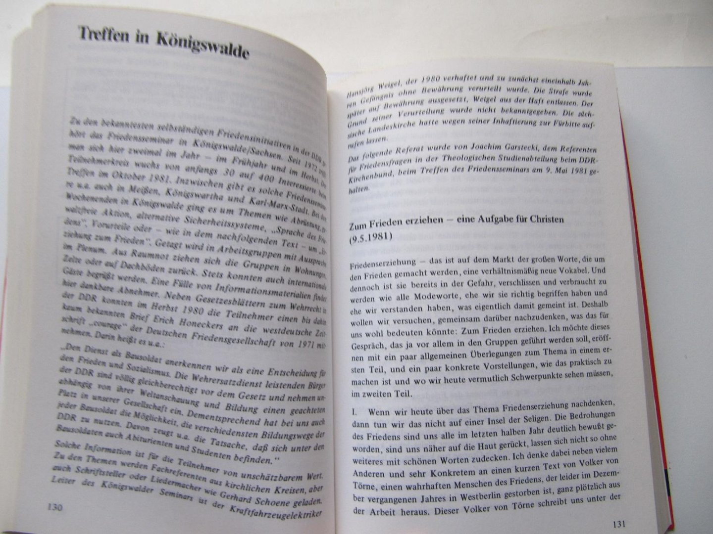 Peter Wensierski und Wolfgang Büscher - Friedensbewegung in der DDR