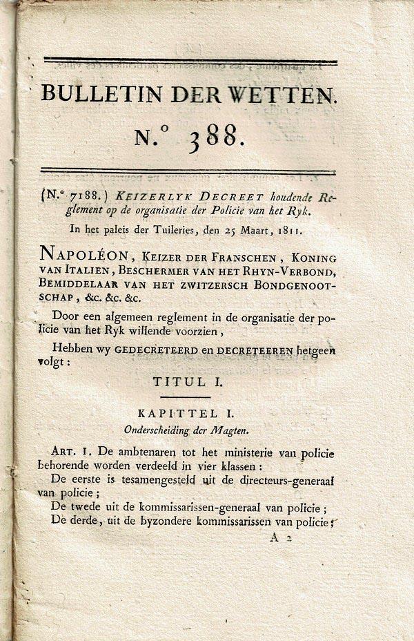 Napoleon - Bulletin der Wetten  388-391 (1811)