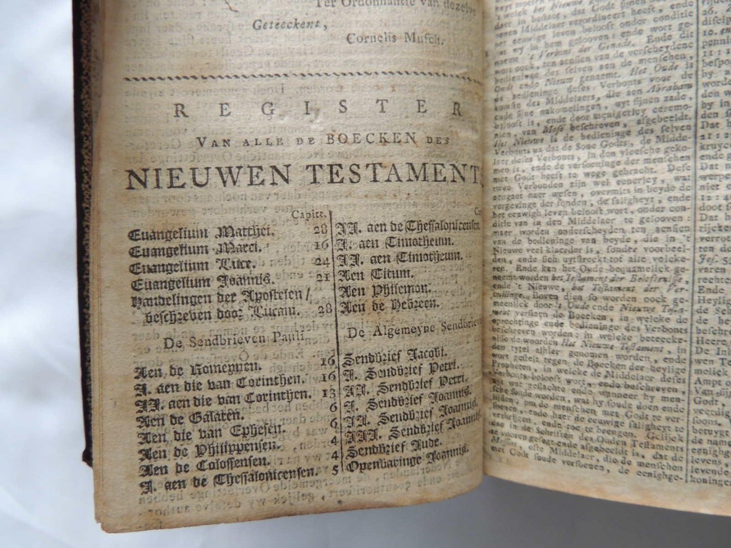 Broes W. - Voorst D.C. - HET PROVINCIAAL KERKBESTUUR VAN NOORD-HOLLAND,  ZANDT J. VAN DER - HET NIEUWE TESTAMENT OFTE ALLE BOEKEN DES NIEUWEN VERBONTS ONZES HEEREN - JESU CHRISTI. / het boek der psalmen nevens de gezangen  1834