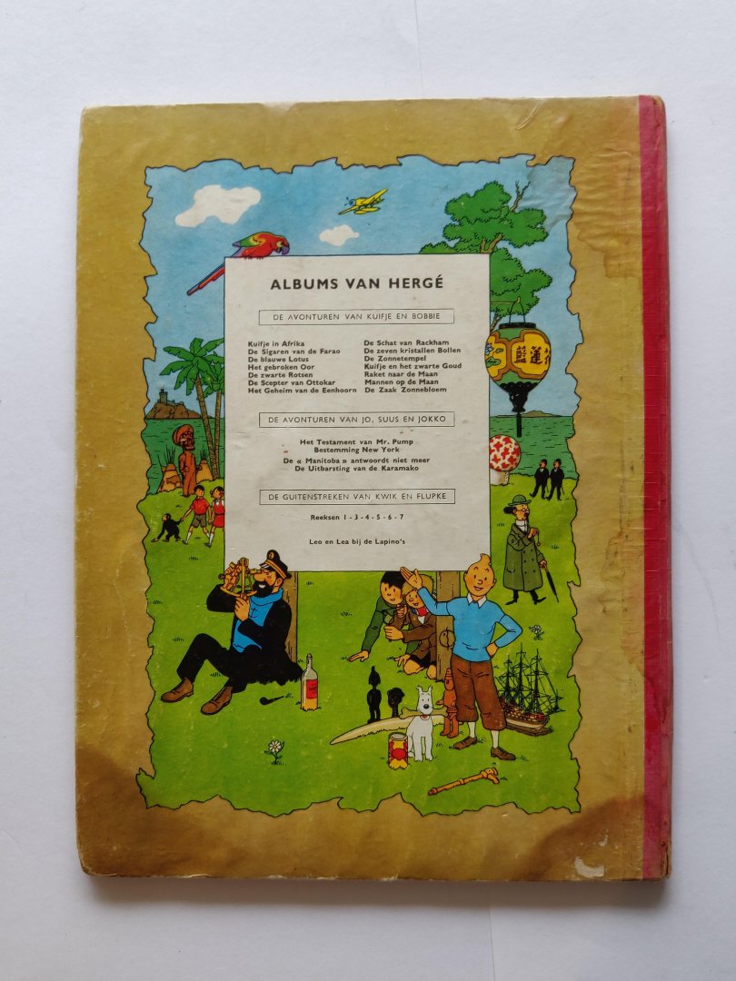 Hergé - Kuifje De zaak Zonnebloem harde kaft 1e druk