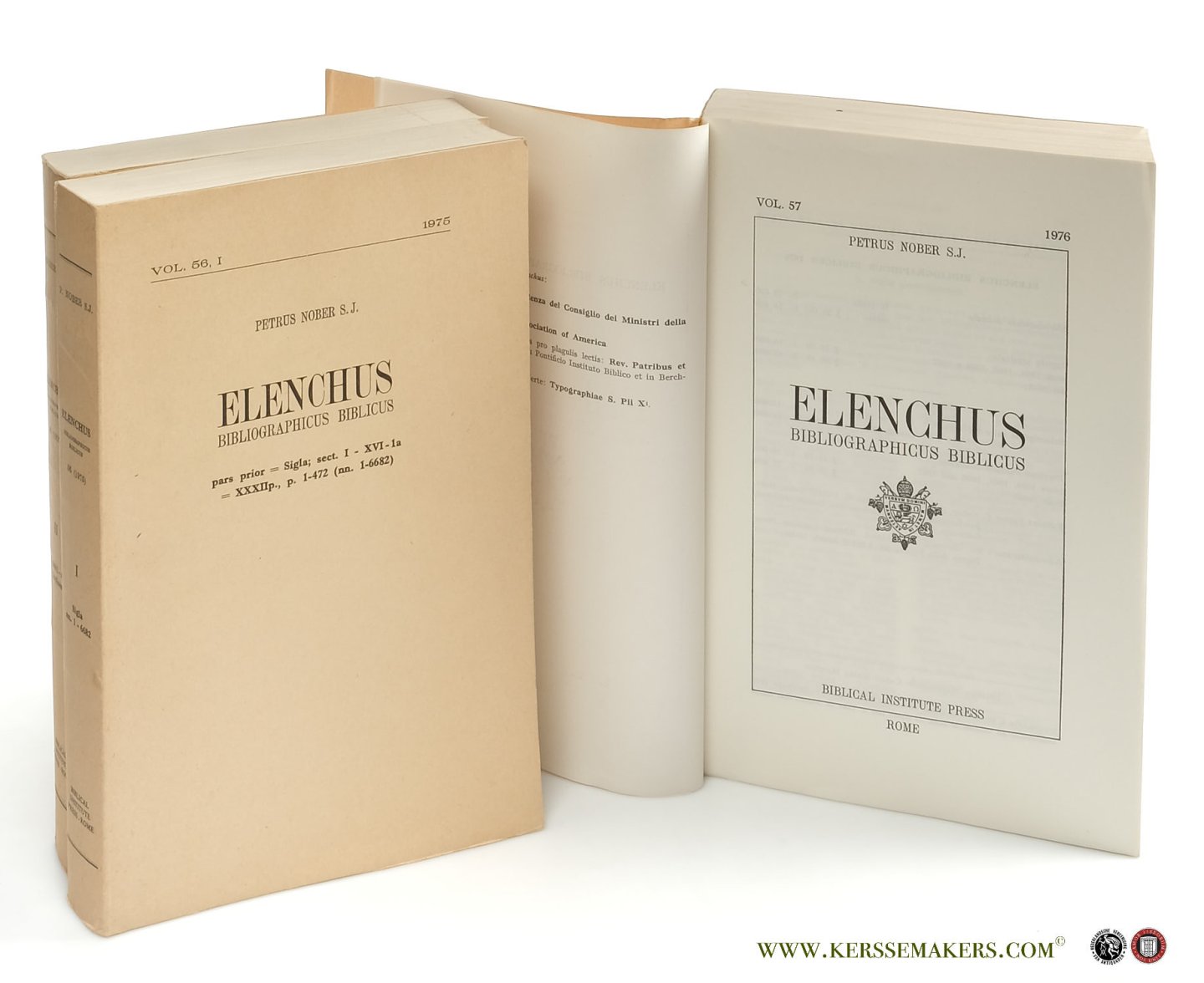 Nober, Petrus. - Elenchus Bibliographicus Biblicus Vol. 56, I-II & Vol. 57 [ 3 volumes ].