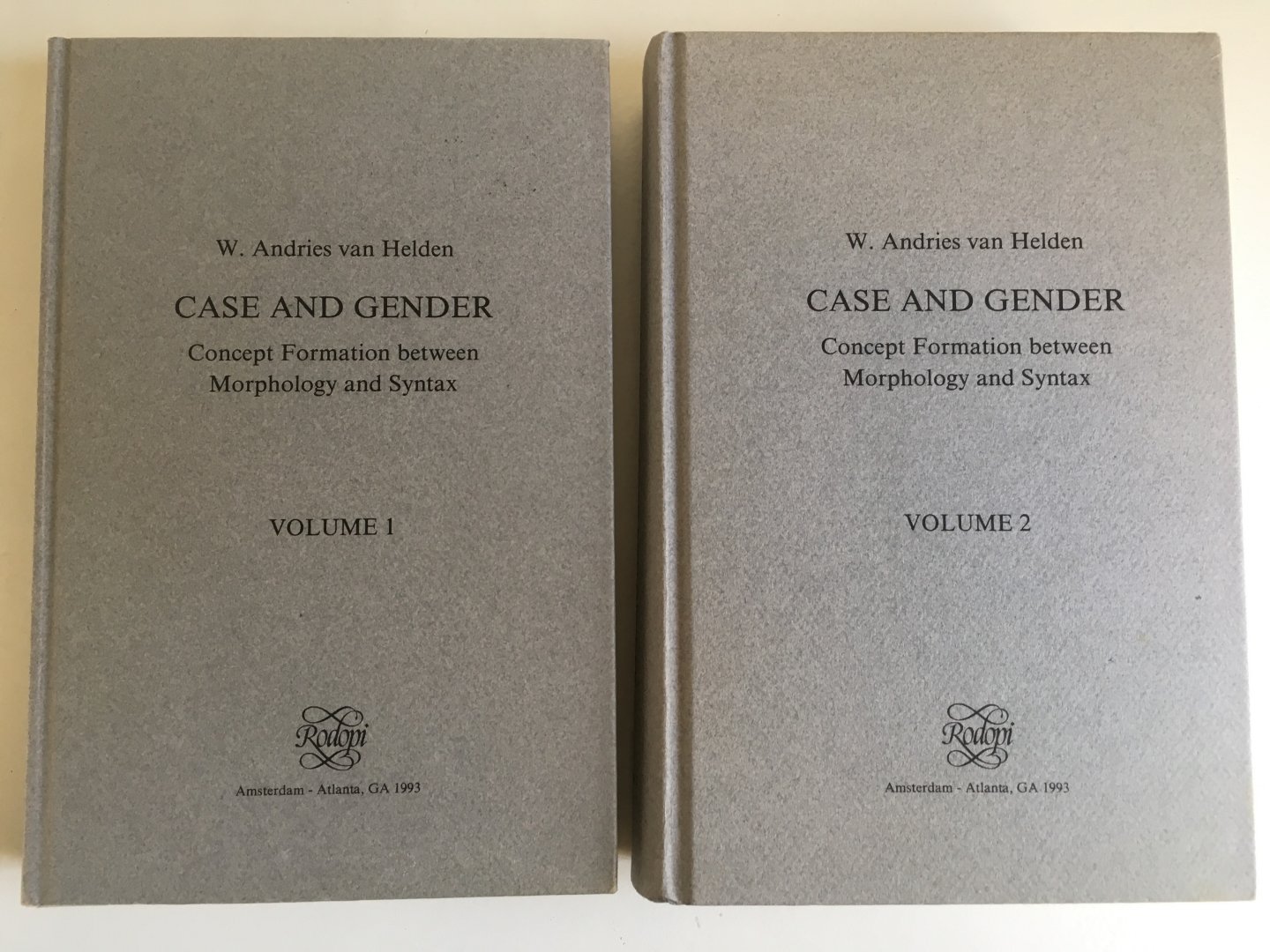 Helden, W. Andries van - Case and gender - Deel 1 en 2