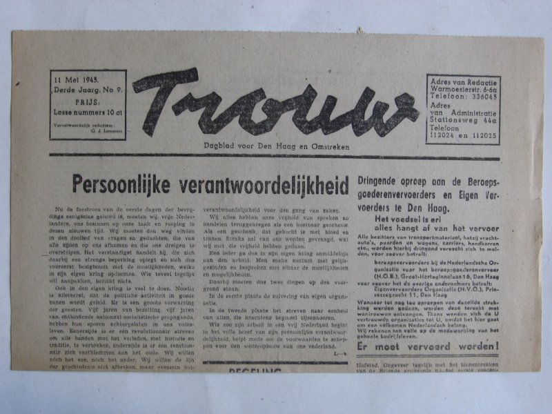 - Trouw, Dagblad voor Den Haag en Omstreken