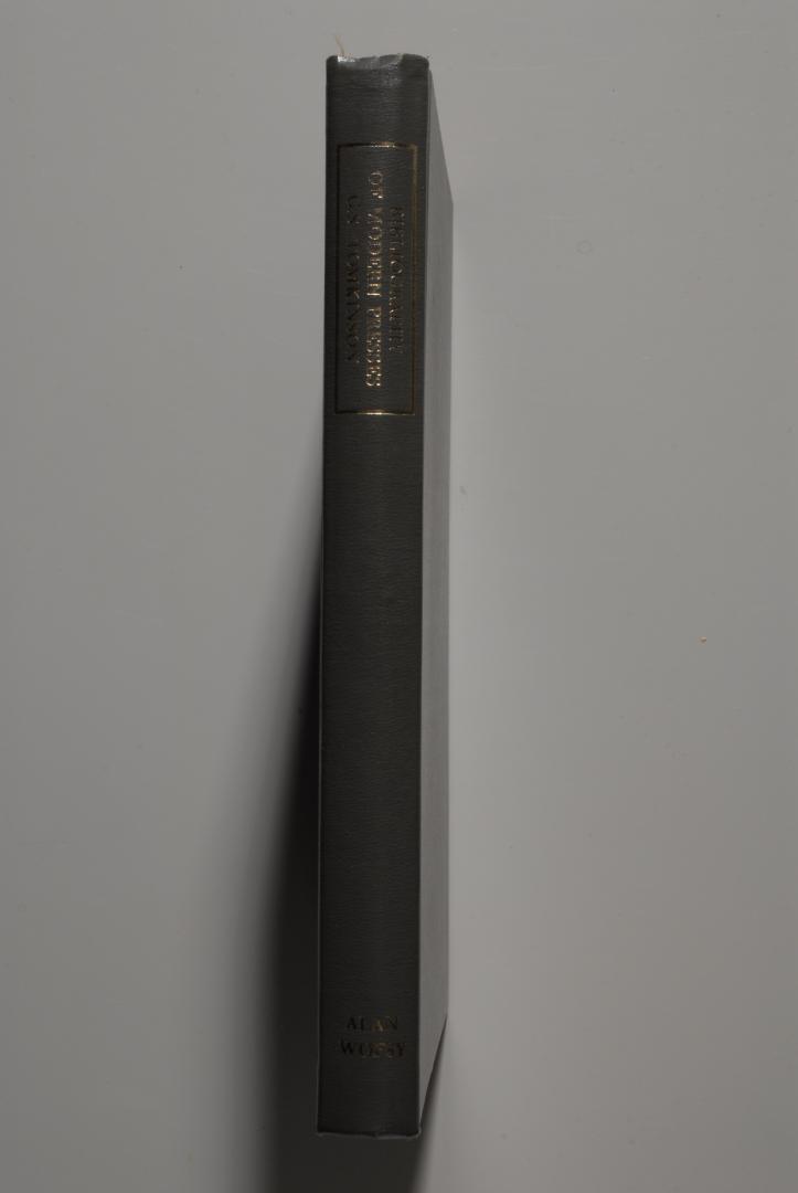 G.S. TOMKINSON - A Select Bibliography of the Principal Modern Presses Public and Private in Great Britain and Ireland.
