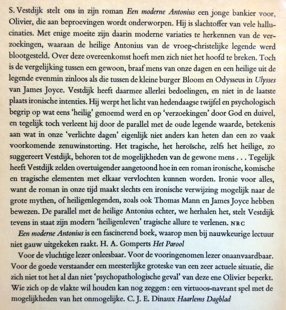 Vestdijk, Simon - Een Moderne Antonius (Ex.3) (Literaire Reuzenpocket 184)