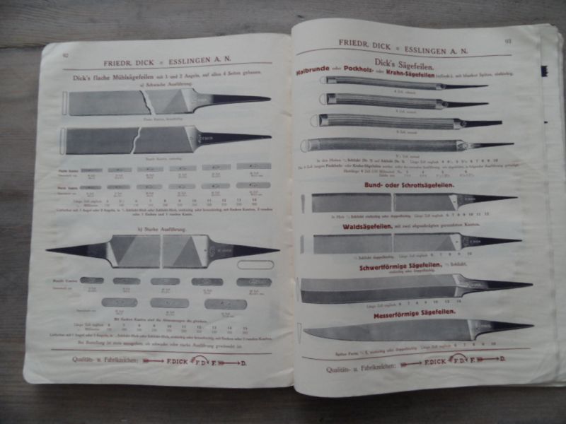 Friedrich Dick - Friedrich Dick Esslingen Werkzeug- und Feilenfabrik - Katalog Nr. 85