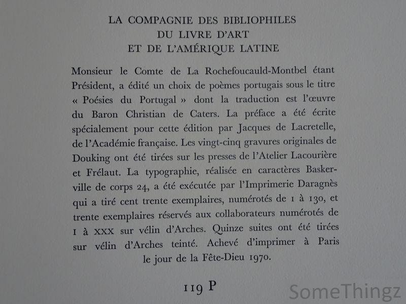 Jacques de Lacretelle (préface). - Poésies du Portugal.